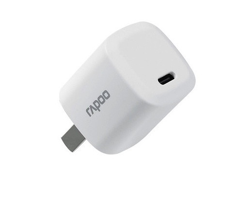 Củ sạc mini Rapoo PA20 màu trắng