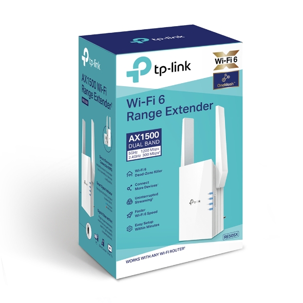 Bộ Mở Rộng Sóng Wifi Mesh TP-Link RE505X Chuẩn AX 1500Mbps