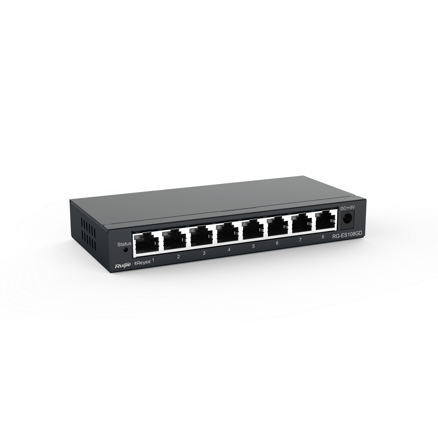 Unmanaged switch 8 cổng Switch RUIJIE RG-ES108GD tốc độ chuyển mạch 16Gbps, support auto MDI/MDIX
