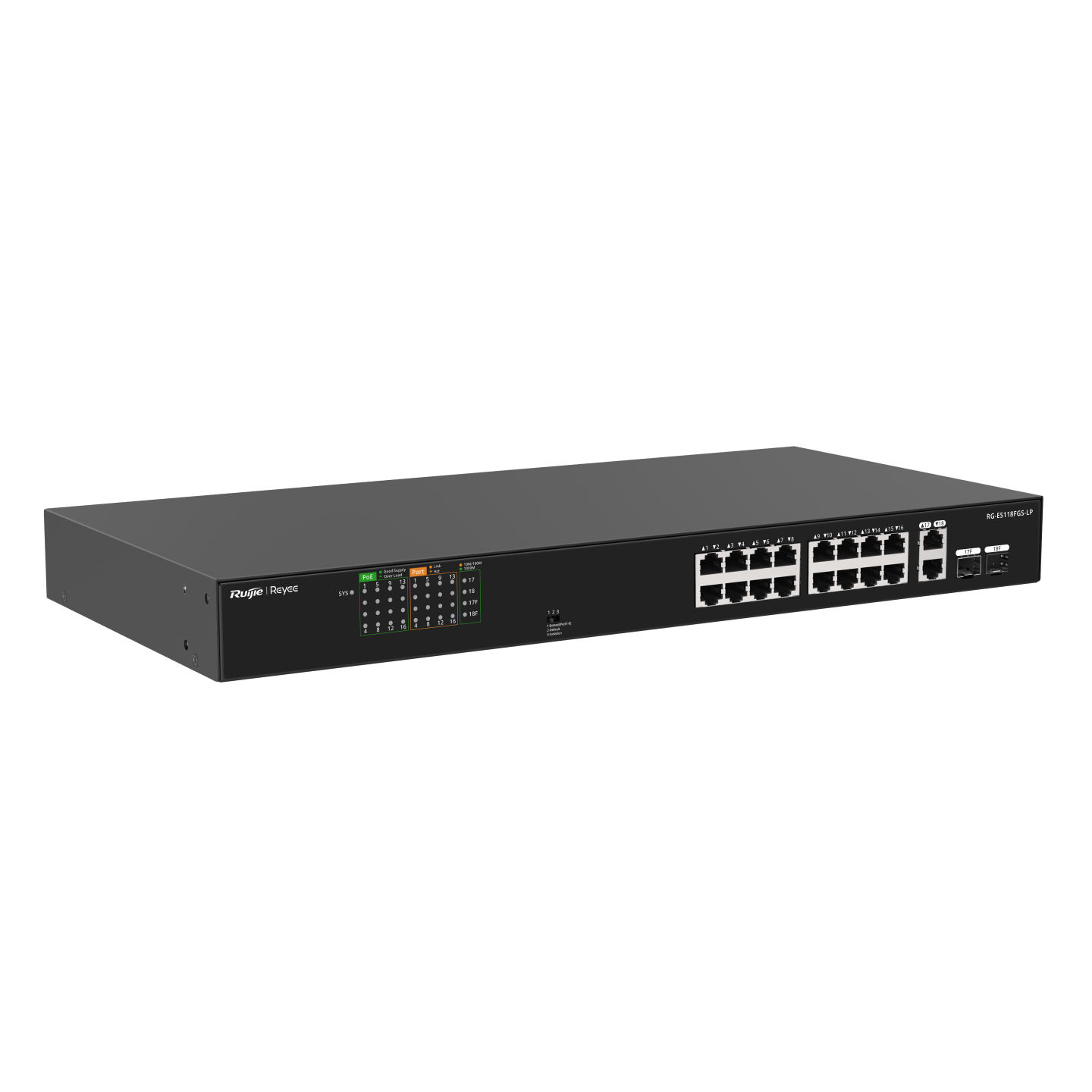 Unmanaged switch 16 cổng PoE RUIJIE RG-ES118FGS-LP