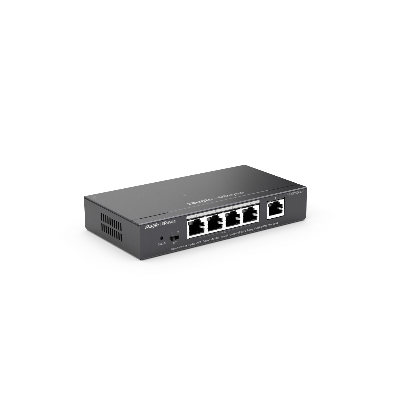 Smart Managed Switch PoE 5 Cổng chuyên dùng CCTV RUIJIE RG-ES205GC-P tốc độ 10Gbps