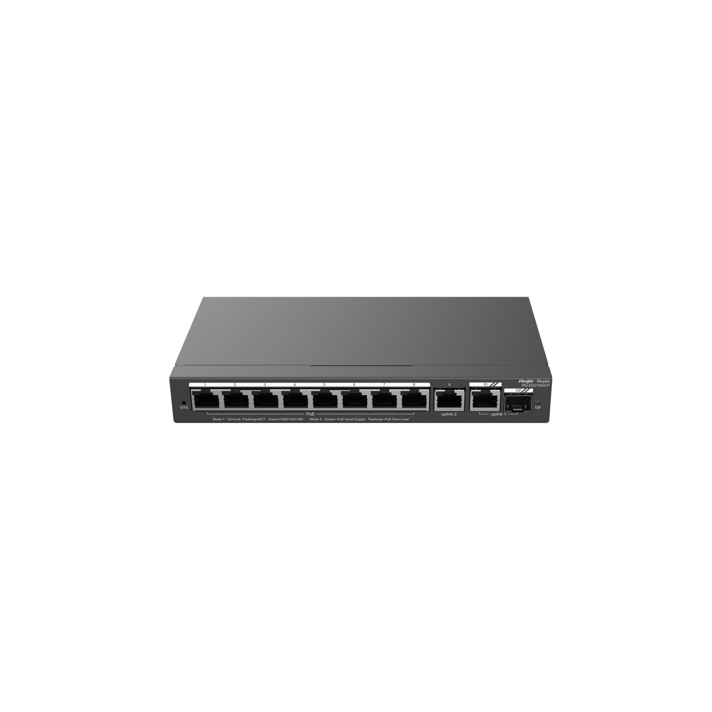 Smart Managed Switch POE 10 cổng Reyee RG-ES210GS-P 10/100/1000BASE-T