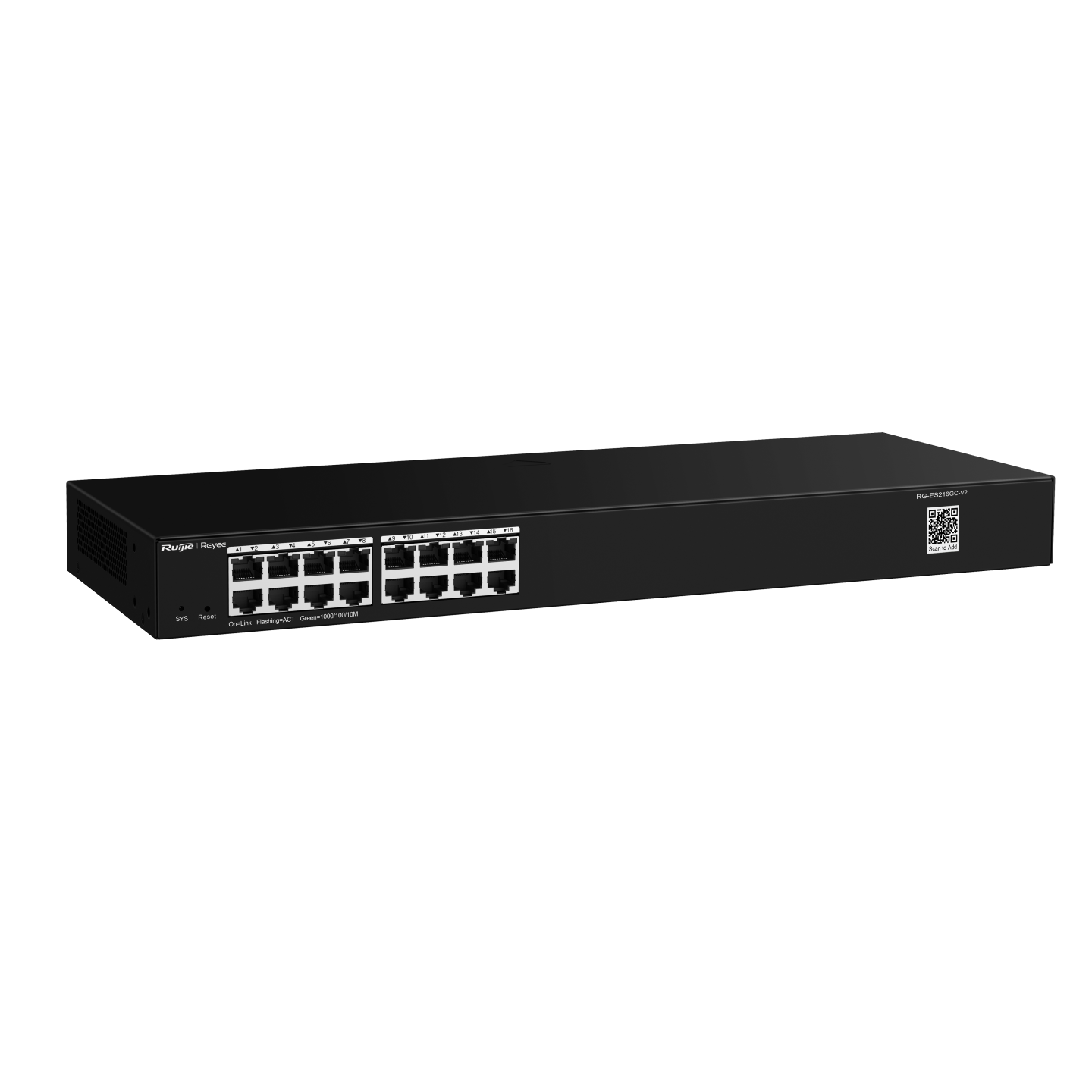 Layer 2 Smart Managed Switch 16 cổng Ruijie RG-ES216GC-V2 16 x 10/100/1000BASE-T