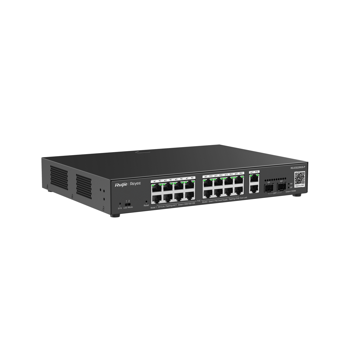 Smart Managed Switch PoE+ 20 cổng Reyee RG-ES220GS-P