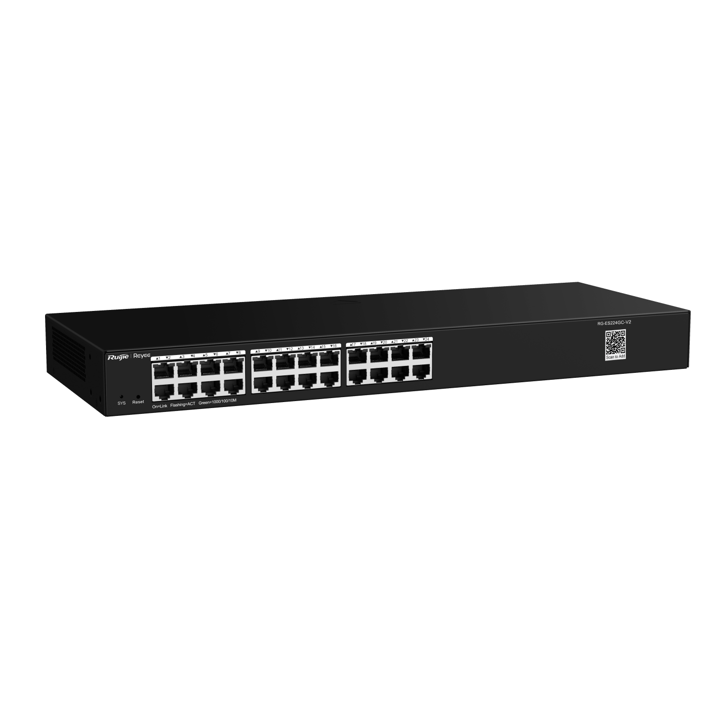 Layer 2 Smart Managed Switch 24 cổng Ruijie RG-ES224GC-V2 24 x 10/100/1000BASE-T