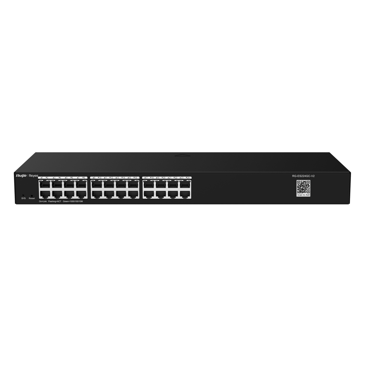 Layer 2 Smart Managed Switch 24 cổng Ruijie RG-ES224GC-V2 24 x 10/100/1000BASE-T