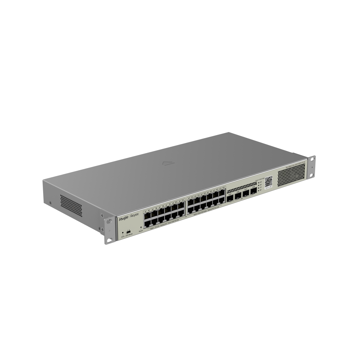 RG-NBS3100-24GT4SFP-P-V2, Thiết bị chuyển mạch Gigabit lớp 2 PoE quản lý trên đám mây, loại 28 cổng