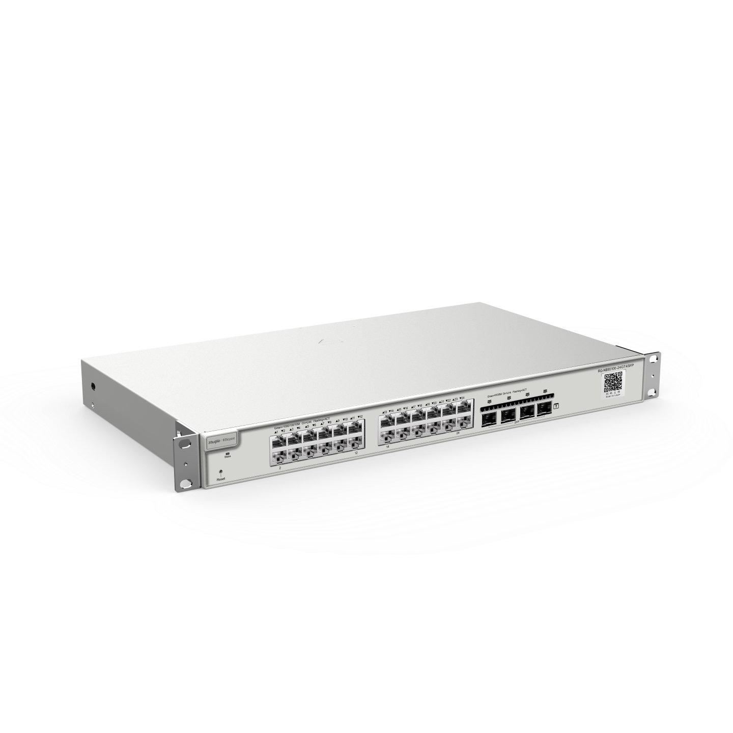 RG-NBS5200-24GT4XS, Thiết bị chuyển mạch Gigabit lớp 3 phi PoE loại 24 cổng, 4 uplink SFP+
