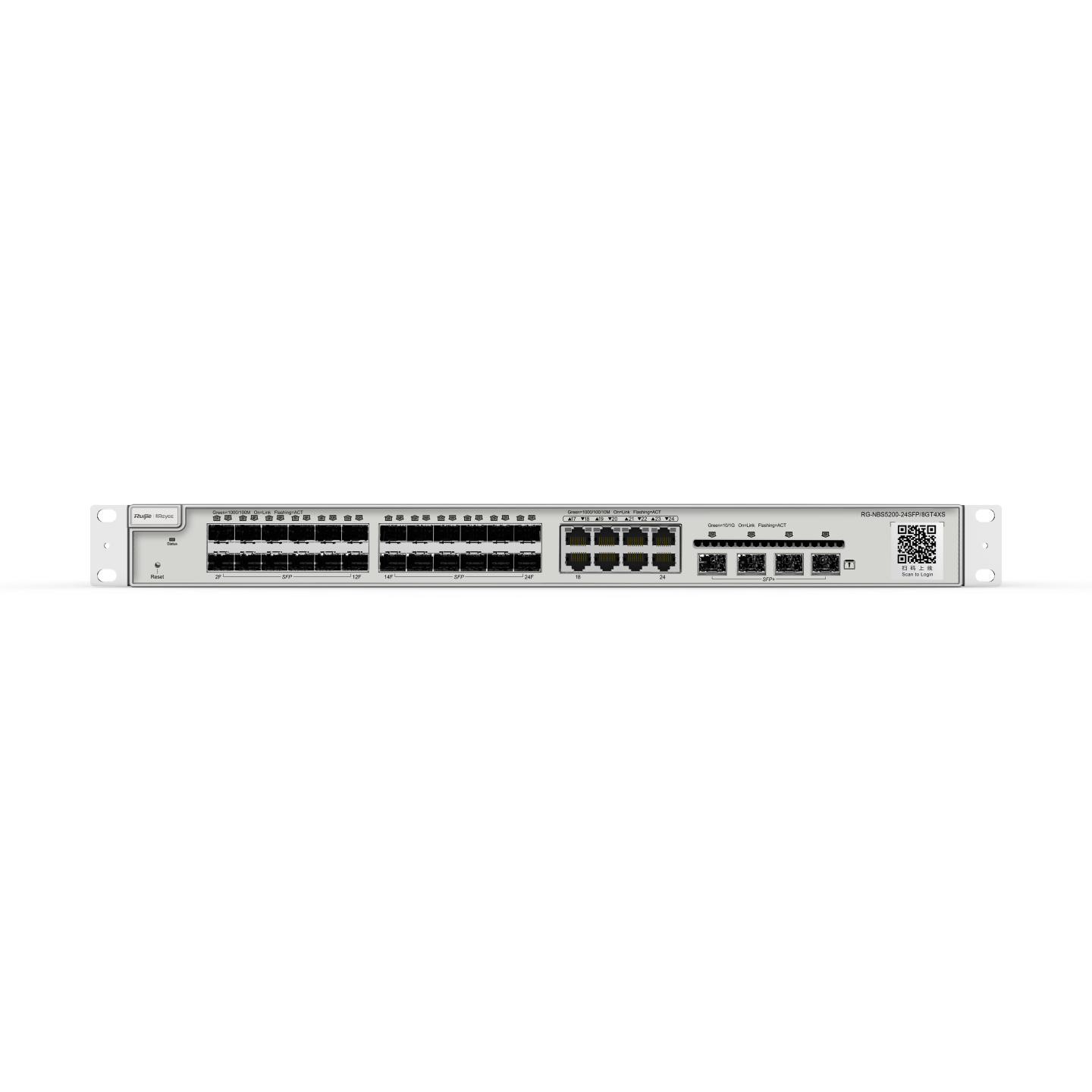 RG-NBS5200-24SFP/8GT4XS, Thiết bị chuyển mạch Gigabit lớp 3 phi PoE loại 24 cổng