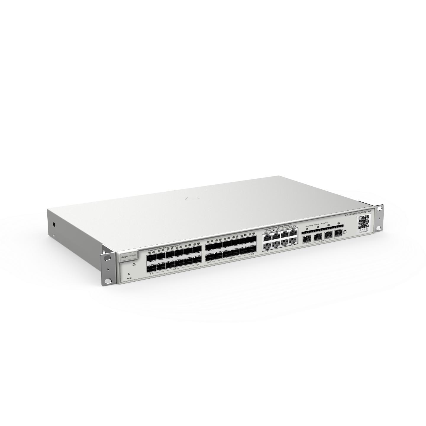 RG-NBS5200-24SFP/8GT4XS, Thiết bị chuyển mạch Gigabit lớp 3 phi PoE loại 24 cổng