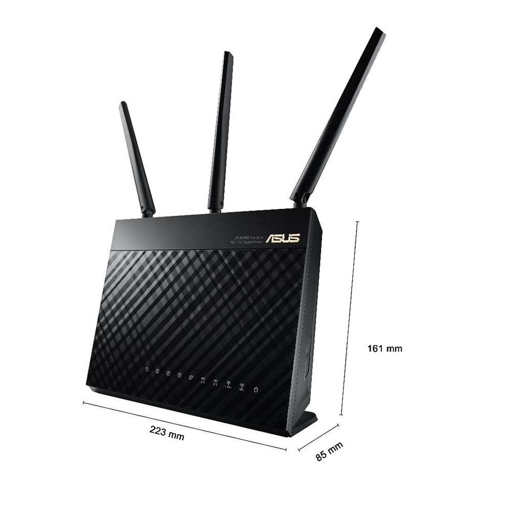 Router Wifi ASUS RT-AC68U Băng tần kép chuẩn AC1900