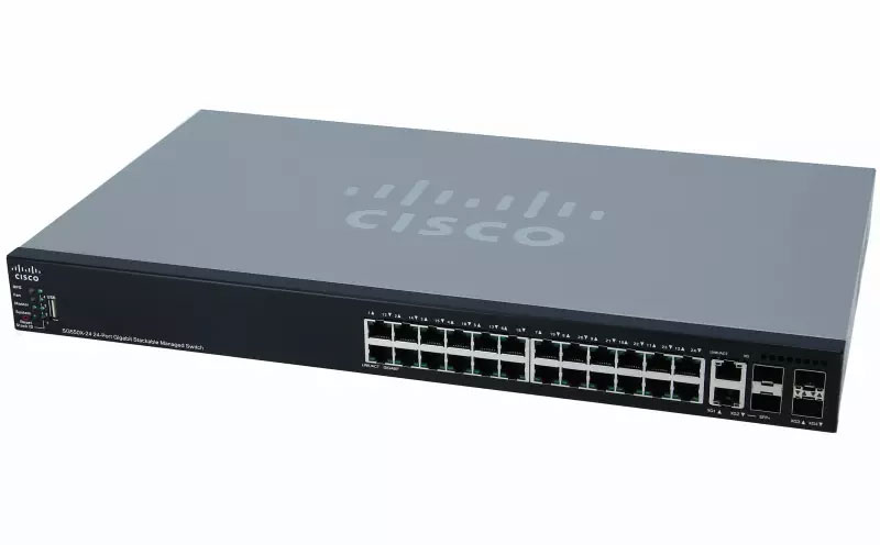 Cisco 24-Port Gigabit Stackable Managed Switch - SG550X-24-K9