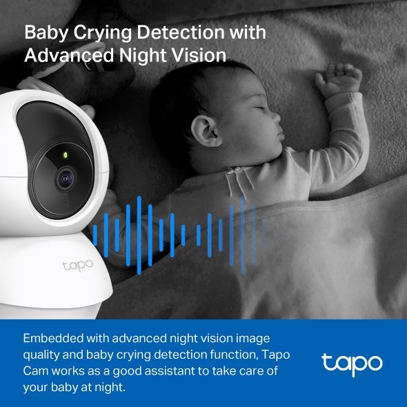 Camera WI-Fi An Ninh Cho Gia Đình Quay Quét Tapo C210P2