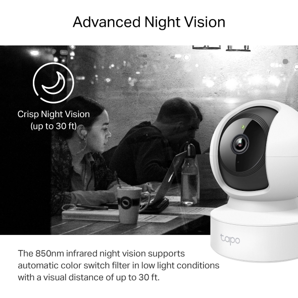 Camera WiFi TP-Link Quay Quét 360 độ 3MP Tapo C212