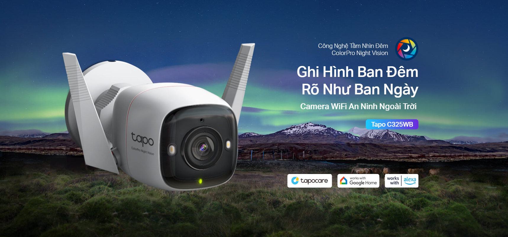 Camera WiFi TP-Link Ngoài Trời Tapo C325WB