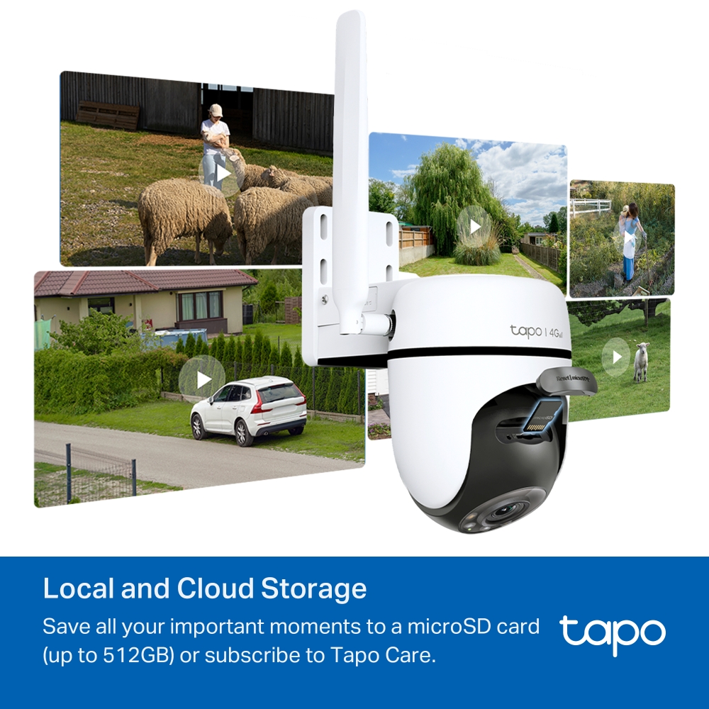 Camera TP-Link 4G LTE Quay Quét Ngoài Trời Tapo C501GW