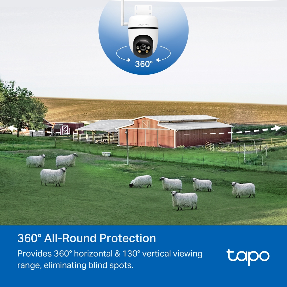 Camera TP-Link 4G LTE Quay Quét Ngoài Trời Tapo C501GW