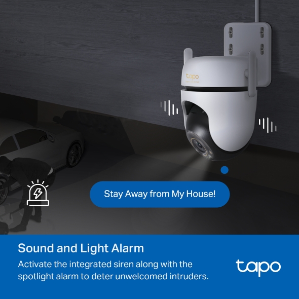 Camera  WiFi TP-Link Quay Quét Ngoài Trời 360 5MP Tapo C530WS