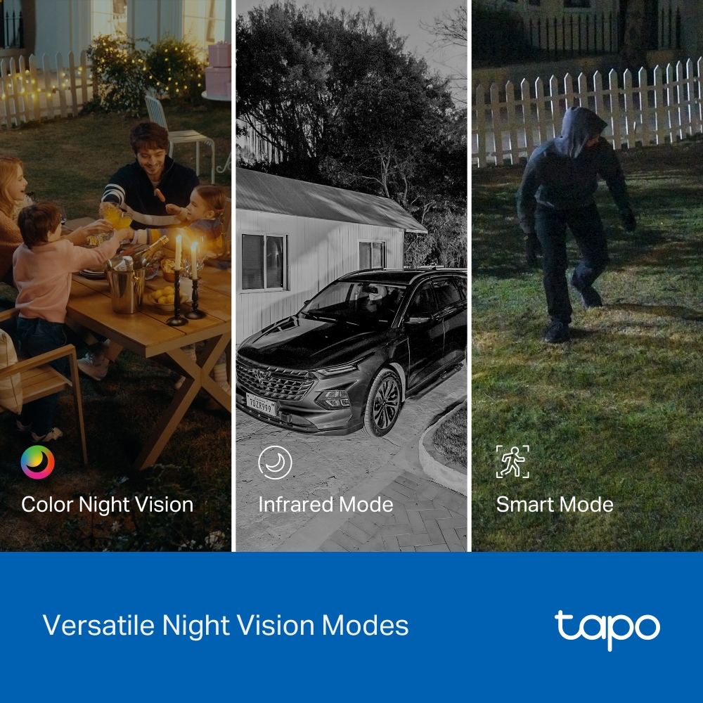 Camera An Ninh Quay Quét Hai Ống Kính Ngoài Trời Tapo C545D