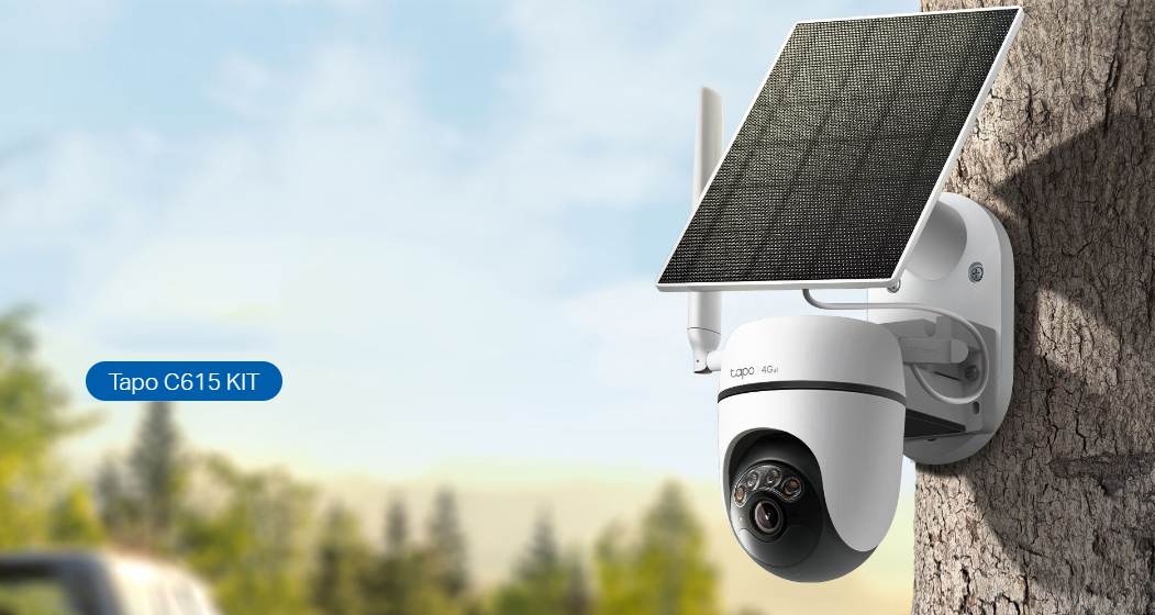Bộ Camera An Ninh 4G LTE Quay Quét Năng Lượng Mặt Trời Tapo C615G KIT