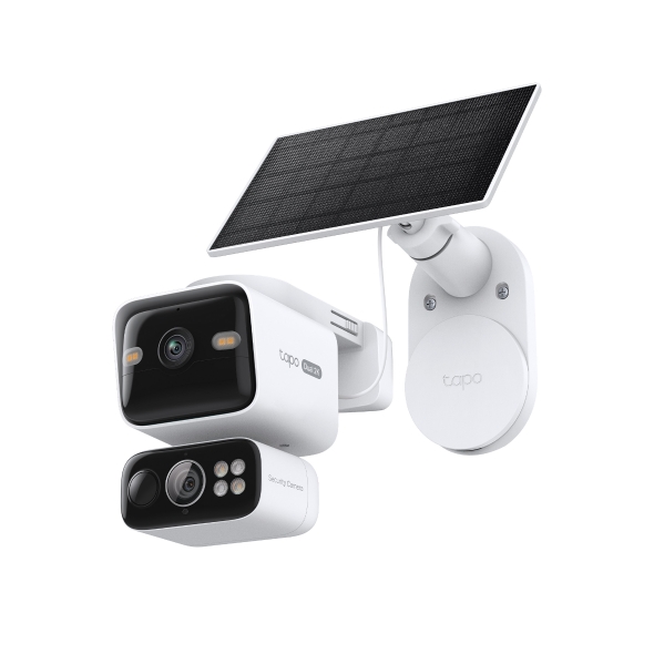 Kit Camera An ninh Năng lượng Mặt trời Quay Quét Ống kính Kép Tapo C645D KIT