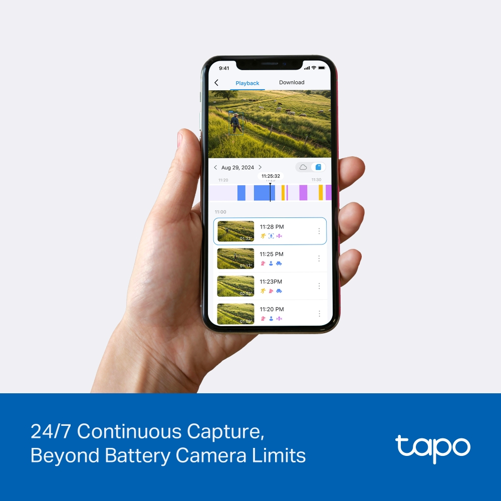 Bộ camera an ninh xoay/nghiêng Wi-Fi/4G LTE chạy bằng năng lượng mặt trời Tapo C665G KIT