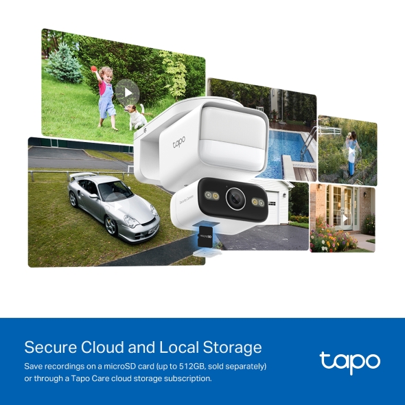 Camera an ninh xoay/nghiêng ngoài trời tích hợp đèn pha Tapo C710