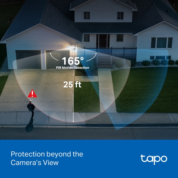Camera an ninh xoay/nghiêng ngoài trời tích hợp đèn pha Tapo C710