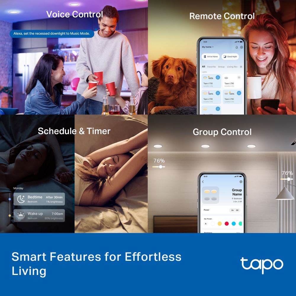 Bộ Đèn Downlight Âm Trần Thông Minh Tapo L730-6 KIT