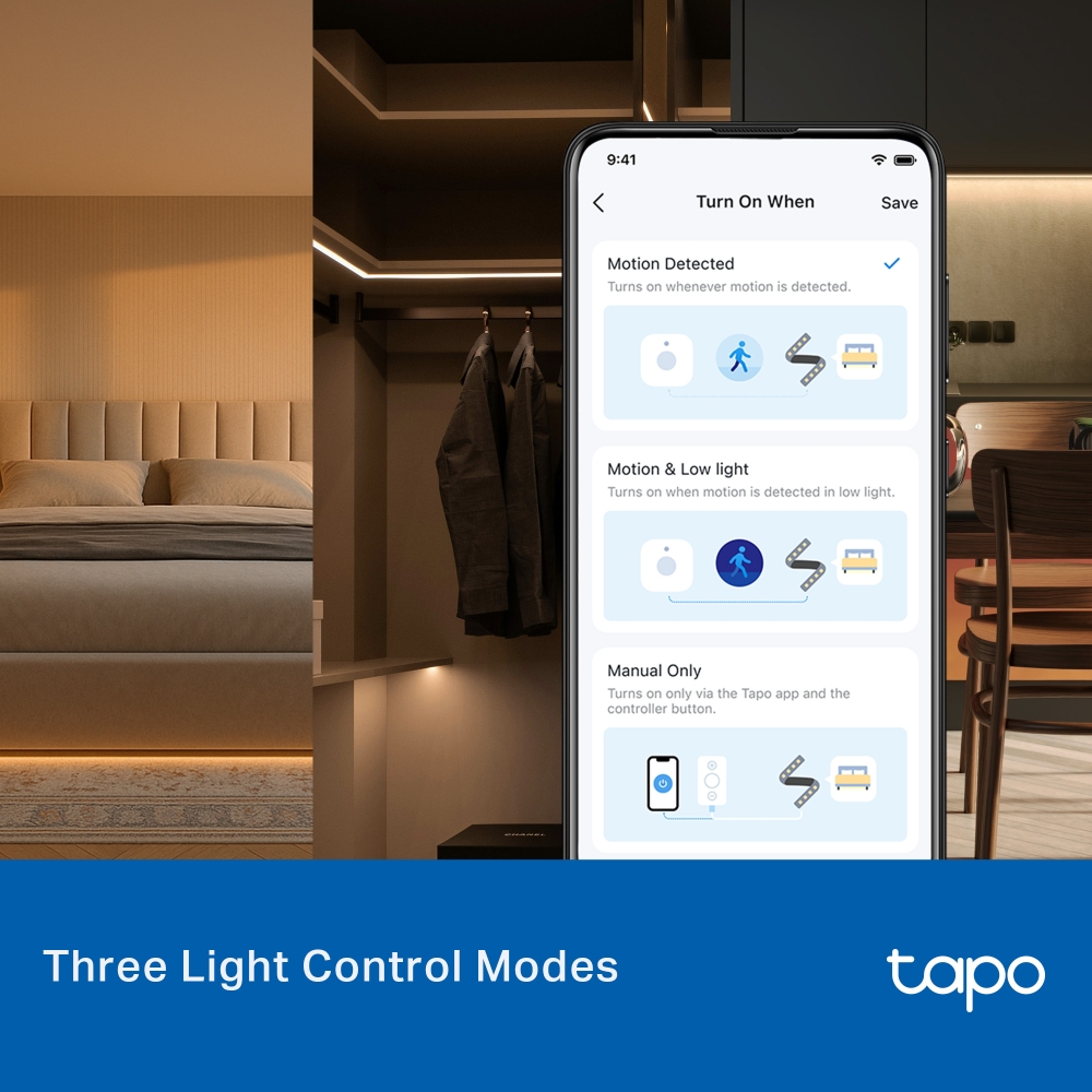 Dây LED Thông Minh Wi-Fi Cảm Biến Kép Tapo L901-6