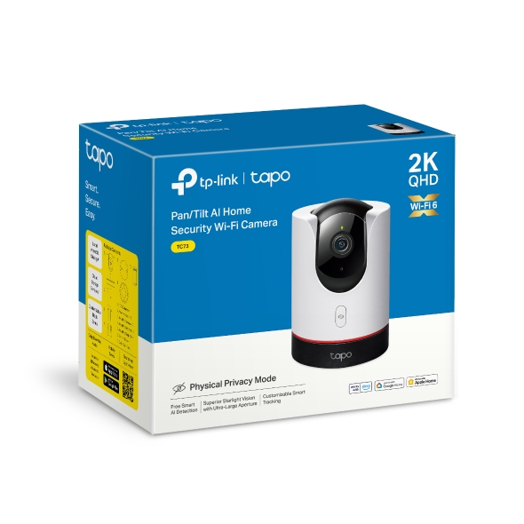 Camera AI Wi-Fi An Ninh Gia Đình Quay Quét trong nhà Tapo TC73