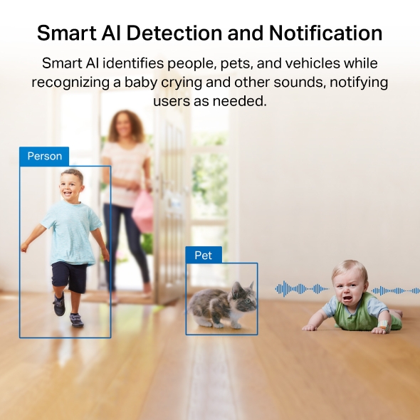 Camera AI Wi-Fi An Ninh Gia Đình Quay Quét trong nhà Tapo TC73