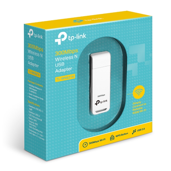 Bộ thu USB Wifi TP-Link TL-WN821N chuẩn N tốc độ 300Mbps