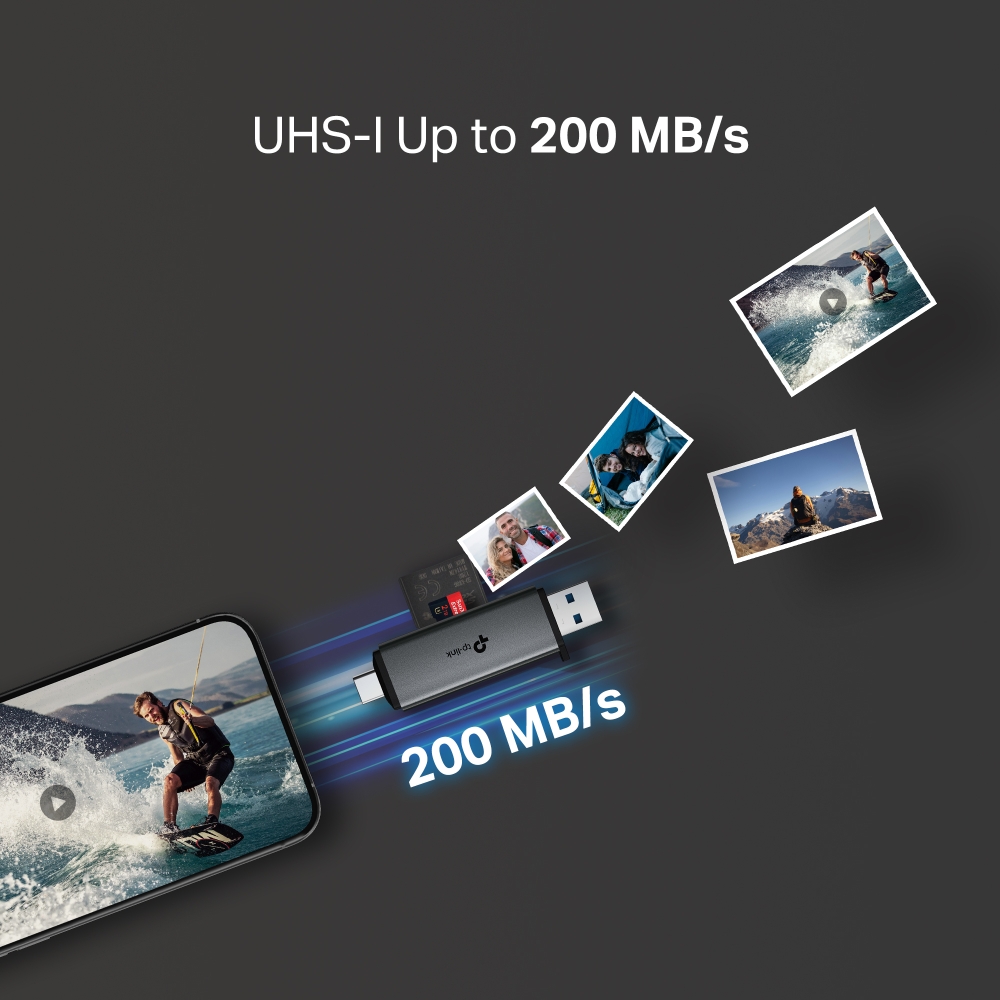 Đầu đọc thẻ UA430D USB 3.0 Type-C&A dành cho thẻ SD và microSD 3.0