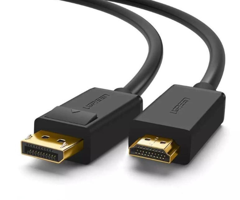 Ugreen 10203 3M Màu Đen Cáp chuyển đổi Displayport sang HDMI thuần đồng DP101