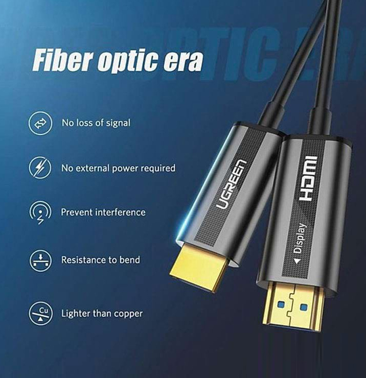 Cáp HDMI 2.0 Sợi Quang Hỗ Trợ 4K@60Hz HDR Cao Cấp