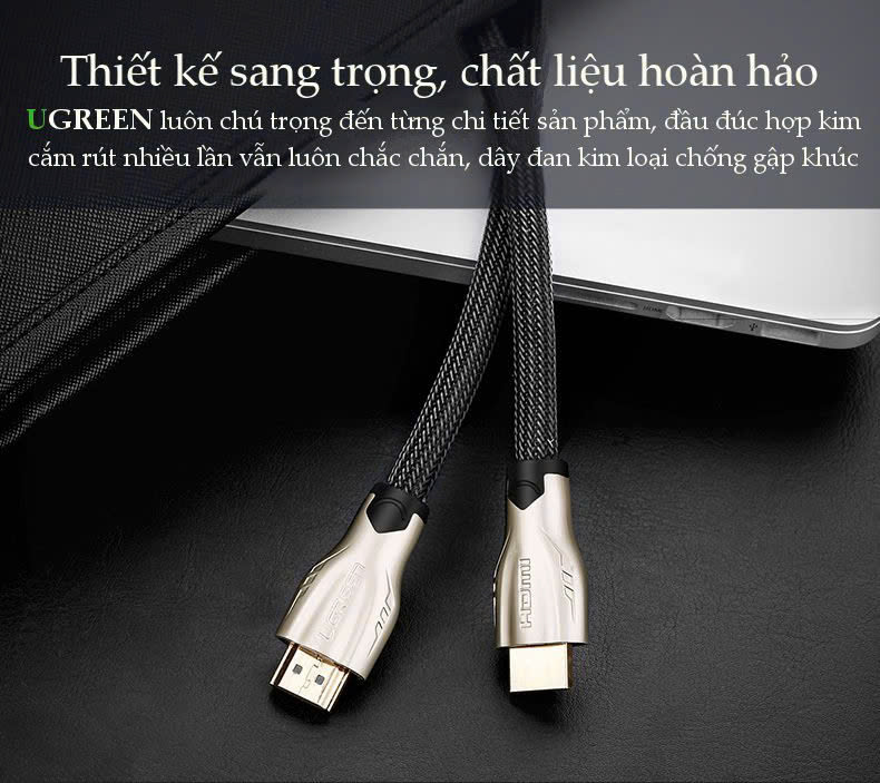Dây Cáp HDMI Bọc Lưới Hỗ Trợ 4K 3D Ugreen HD102