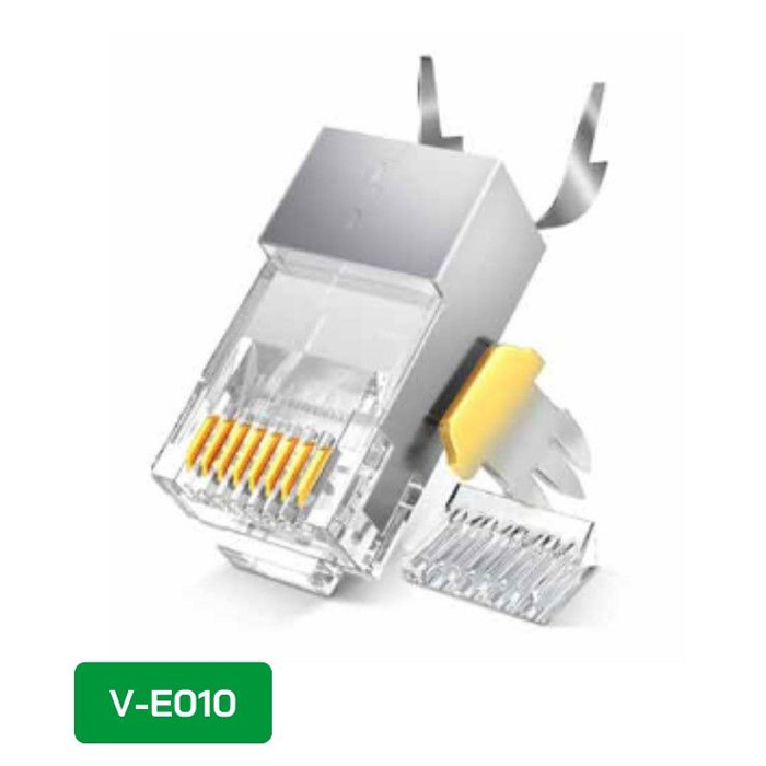 Đầu bấm mạng - Hạt mạng RJ45 CAT7 (bọc sắt) - V-E010
