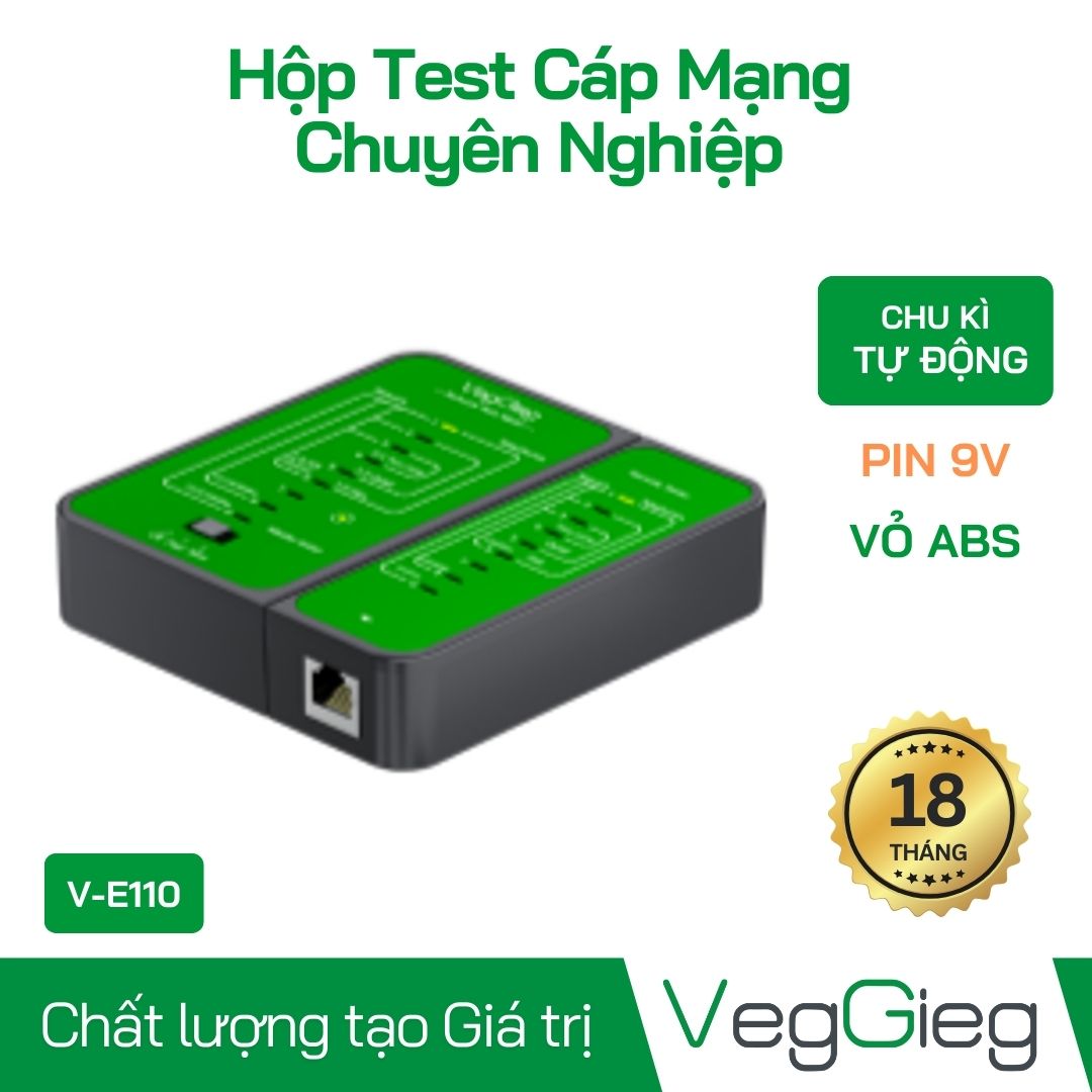 Hộp test cáp mạng RJ45/RJ11 VegGieg V-E110
