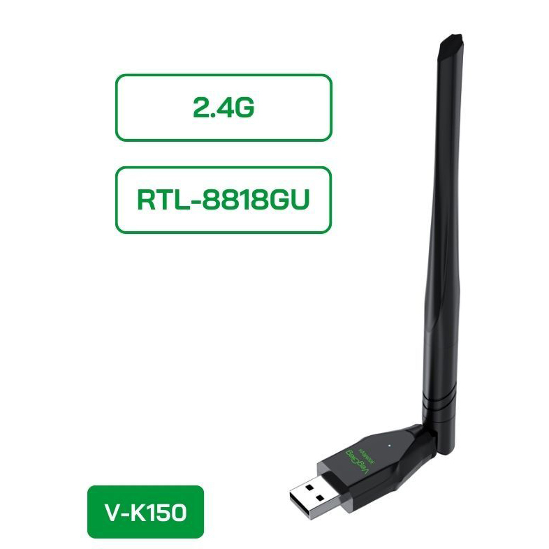 USB thu WiFi RTL-8818GU 150Mbps (1 Angten) - V-K150