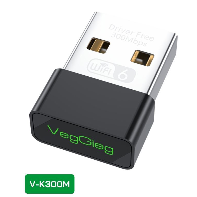 USB thu WiFi VegGieg 2.4G 300Mbps V-K300M