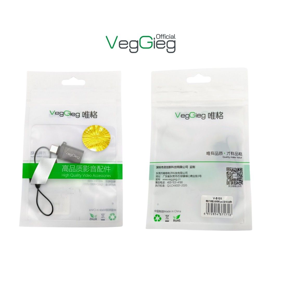 Cổng Chuyển Đổi Type-C Dương Sang USB 3.0 Âm - V-S101