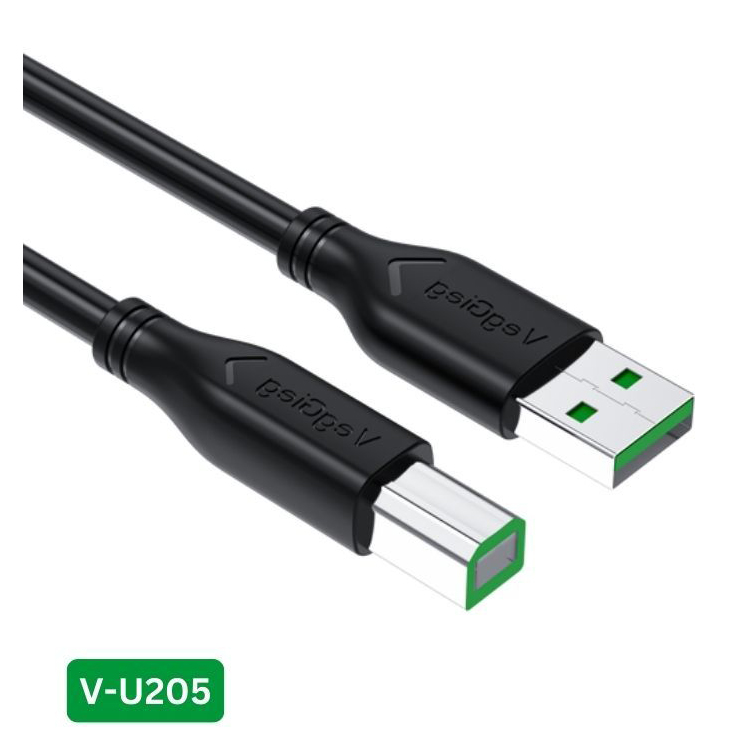 Cáp máy in USB 2.0 VegGieg V-U205 (1,5 - 10m)