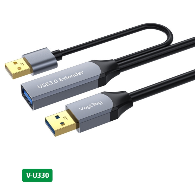 Cáp Nối Dài USB 3.0 - Tích Hợp Chip VegGieg V-U330 (5 – 30m)