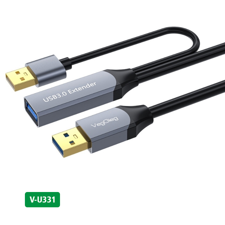 Cáp Nối Dài USB 3.0 - Tích Hợp Chip VegGieg V-U330 (5 – 30m)