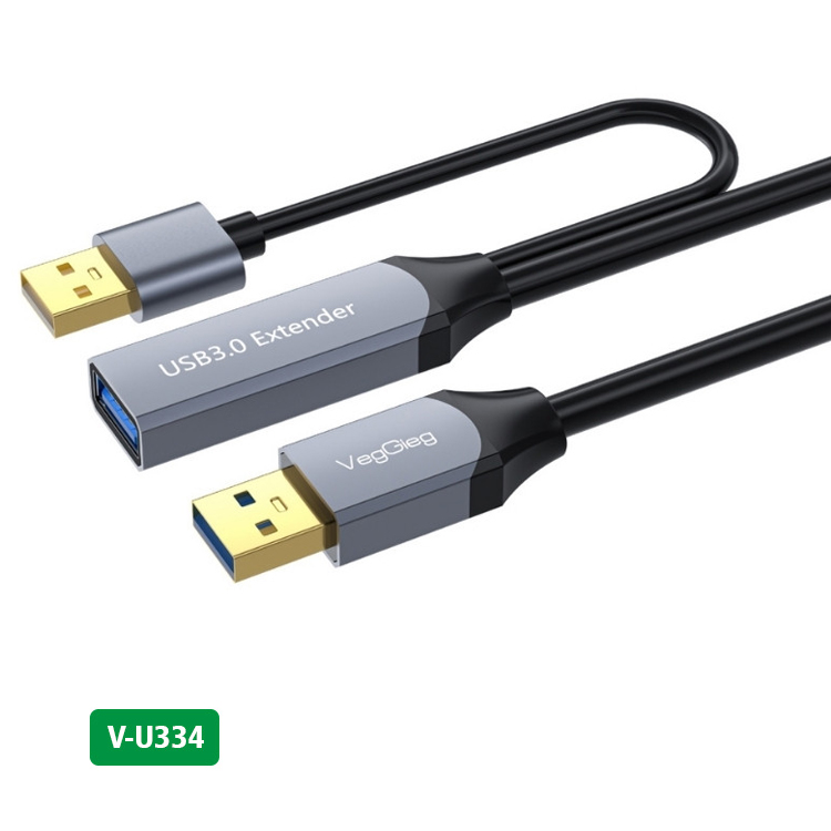 Cáp Nối Dài USB 3.0 - Tích Hợp Chip VegGieg V-U330 (5 – 30m)