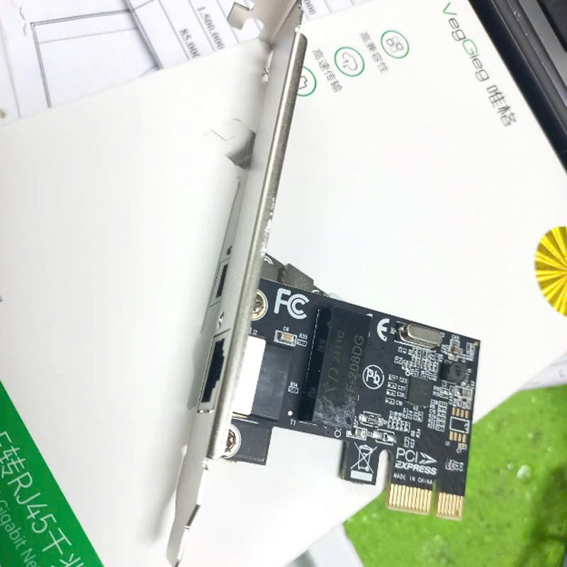 Card mạng PCI-E Lan Ethernet RJ45 VegGieg V-PC01
