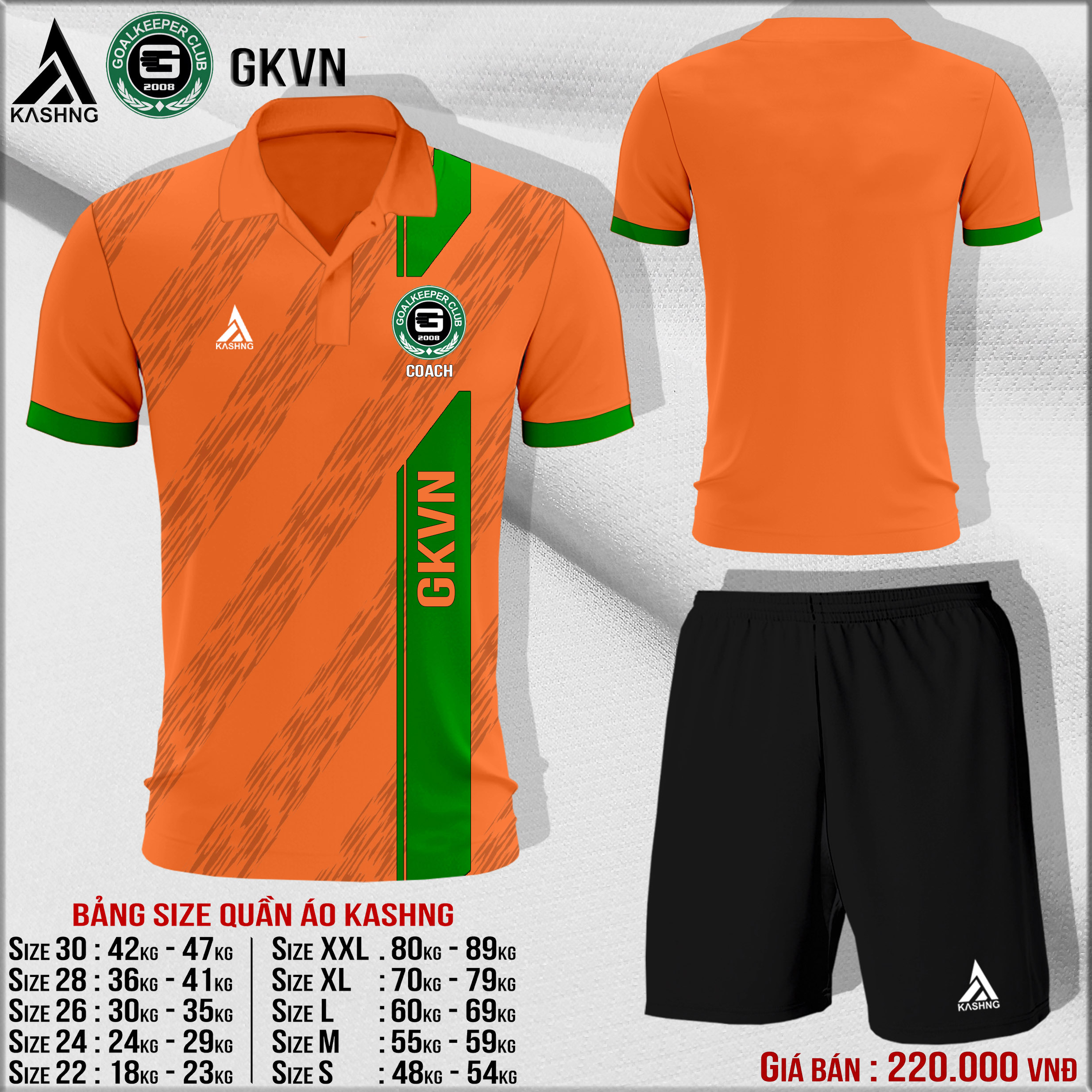 Bộ quần áo bóng đá CLB GKVN - Đối tác đặt may