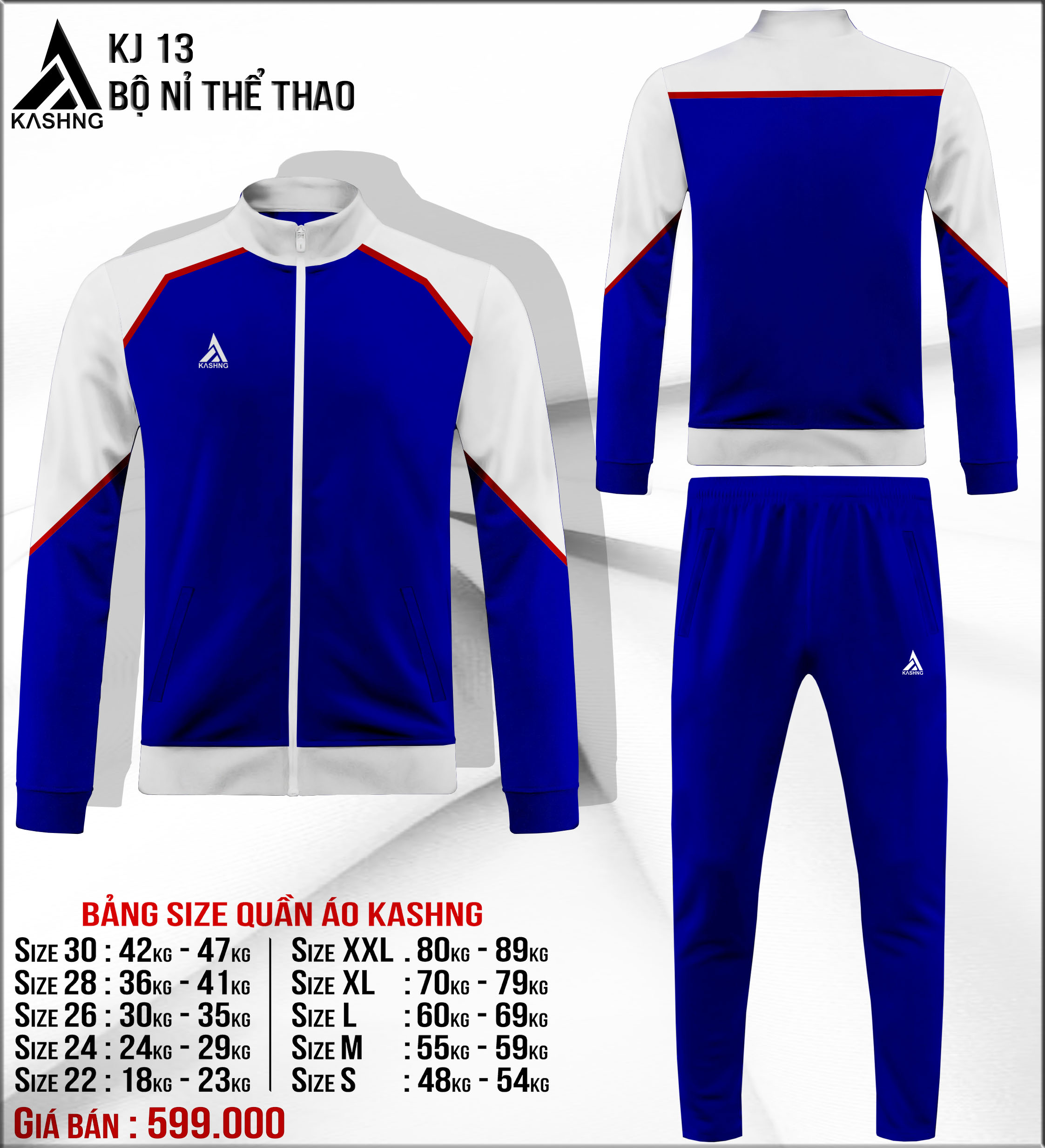 Bộ nỉ thể thao cao cấp KJ13