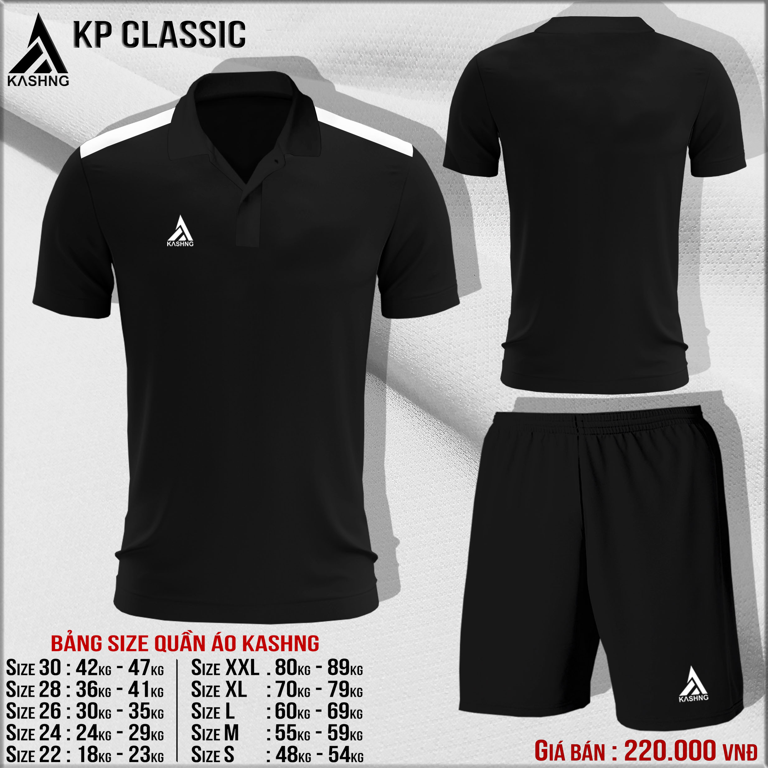 Bộ quần áo polo chất liệu thể thao cao cấp KP Classic - Đặt may